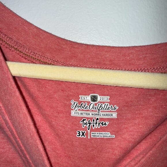 Noble Outfitters Womens Sleeveless Henley Top 3X - Picture 4 of 5